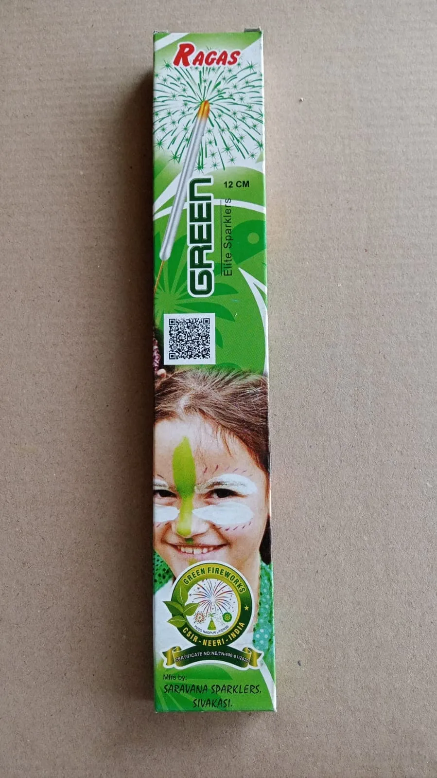 12 CM GREEN SPARKLER 